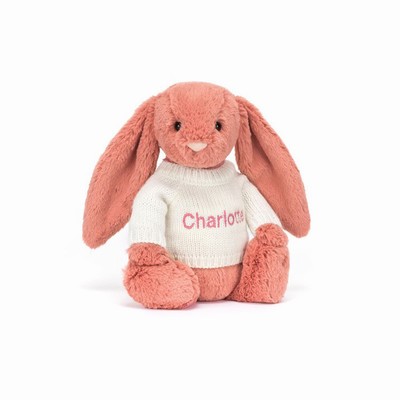 Jellycat Bashful Sorrel Konijn with Cream Jumper | AL1376052